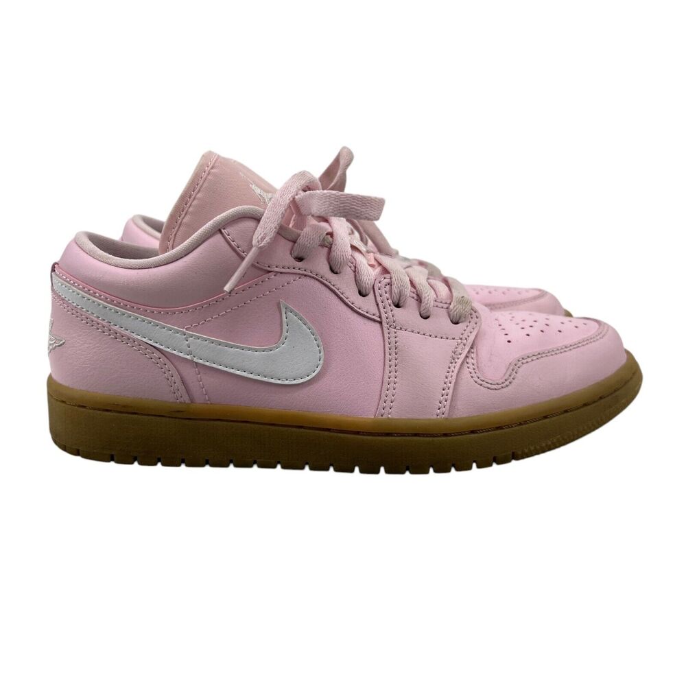 Nike Womens 7.5 Air Jordan 1 Actic Pink Gum Lifestyle Shoes Sneakers DC0774-601